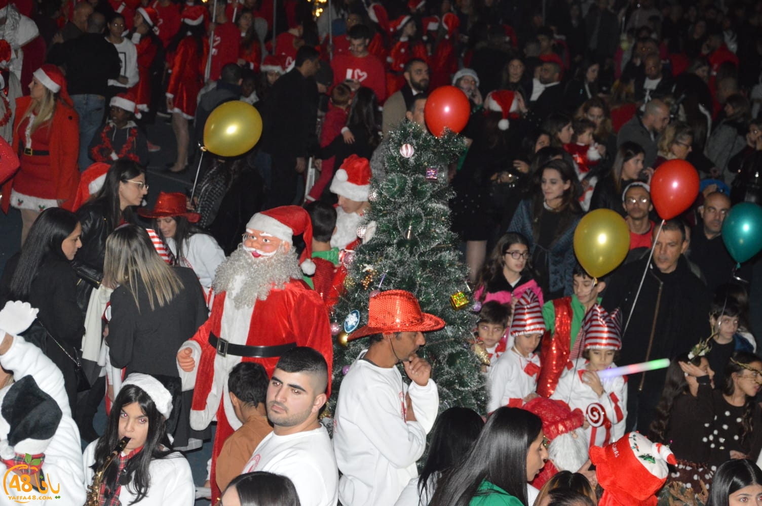 بالفيديو: استعراض كشفي في مدينة يافا بمناسبة عيد الميلاد المجيد